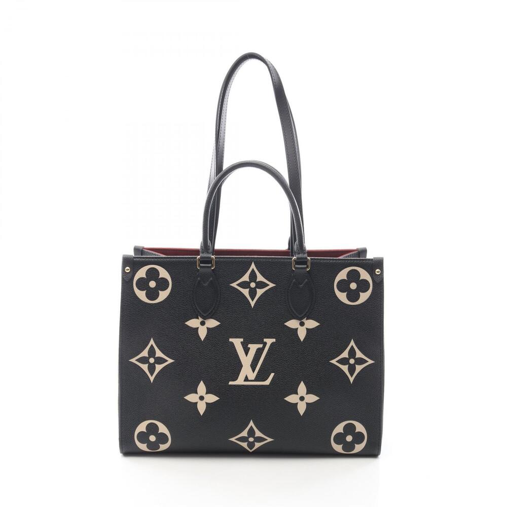 Louis Vuitton OnTheGo Tote Bag Leather Monogram Empreinte Black